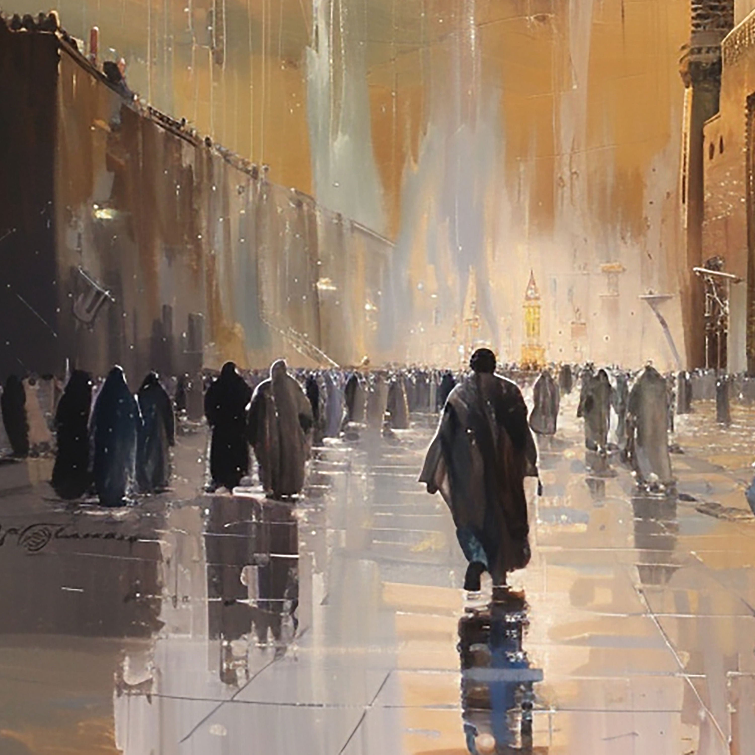 Light of Madinah – The Prophet’s Mosque at Dawn.