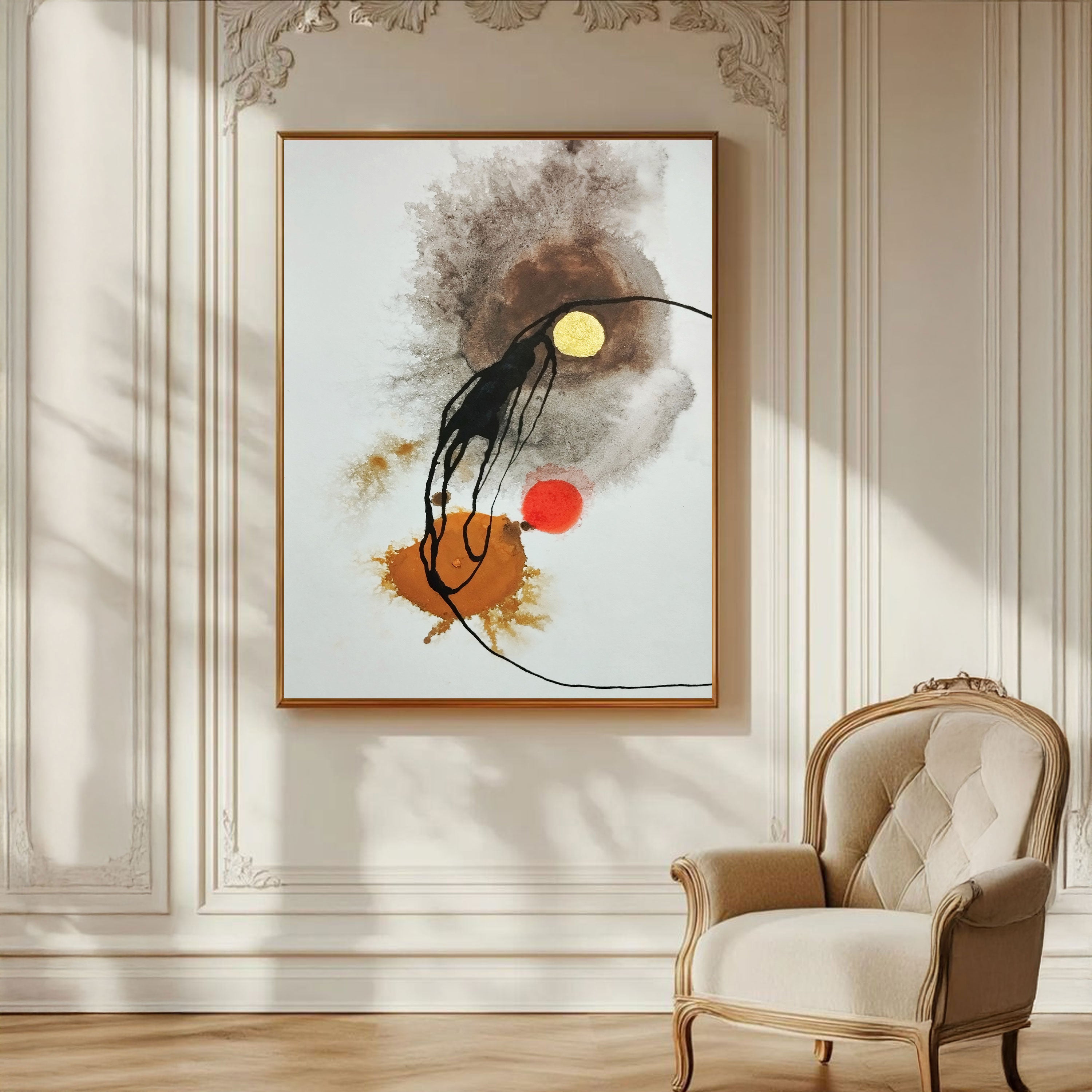 Gravity & Gold – Minimal Abstract Motion Art by Krutik.