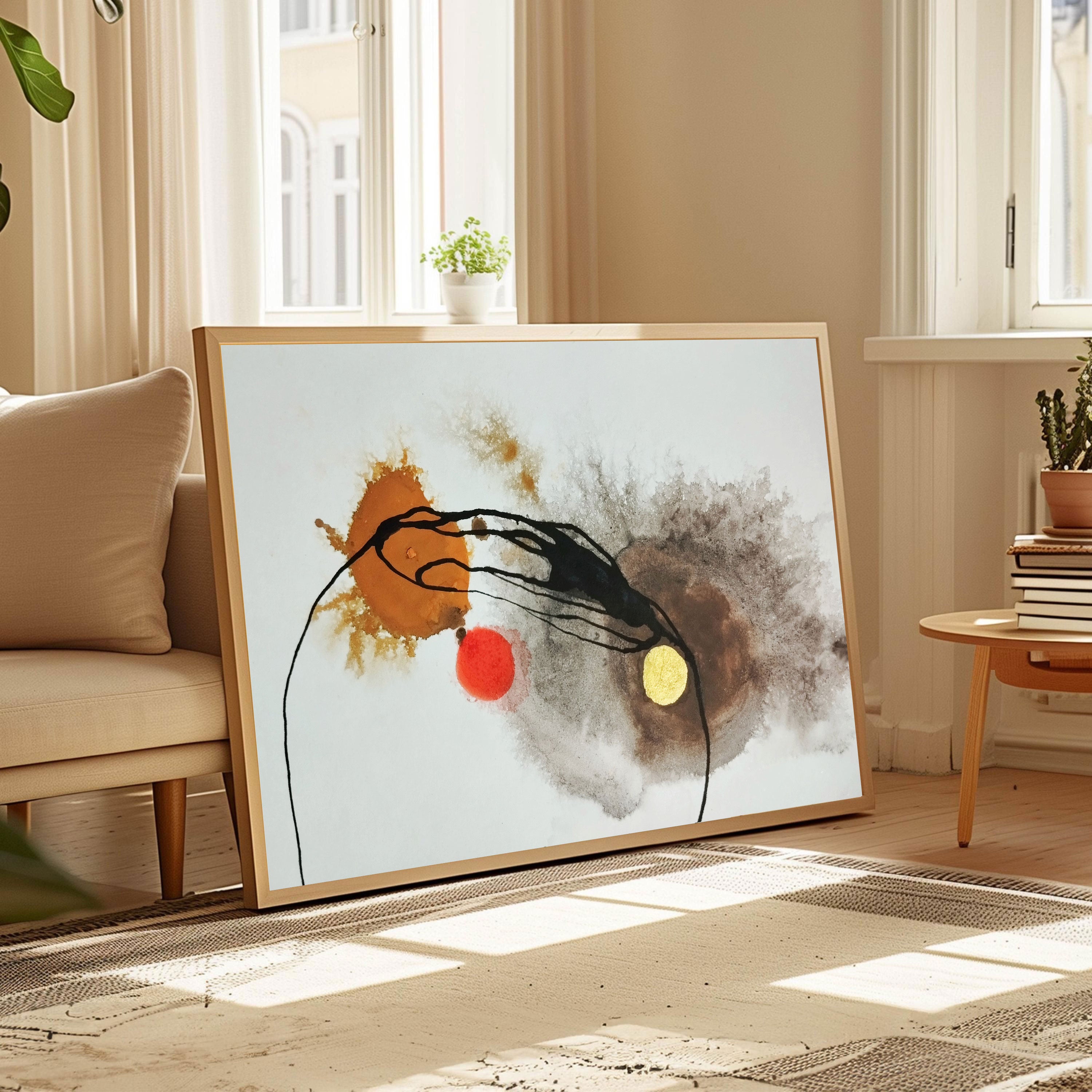 Gravity & Gold – Minimal Abstract Motion Art by Krutik.