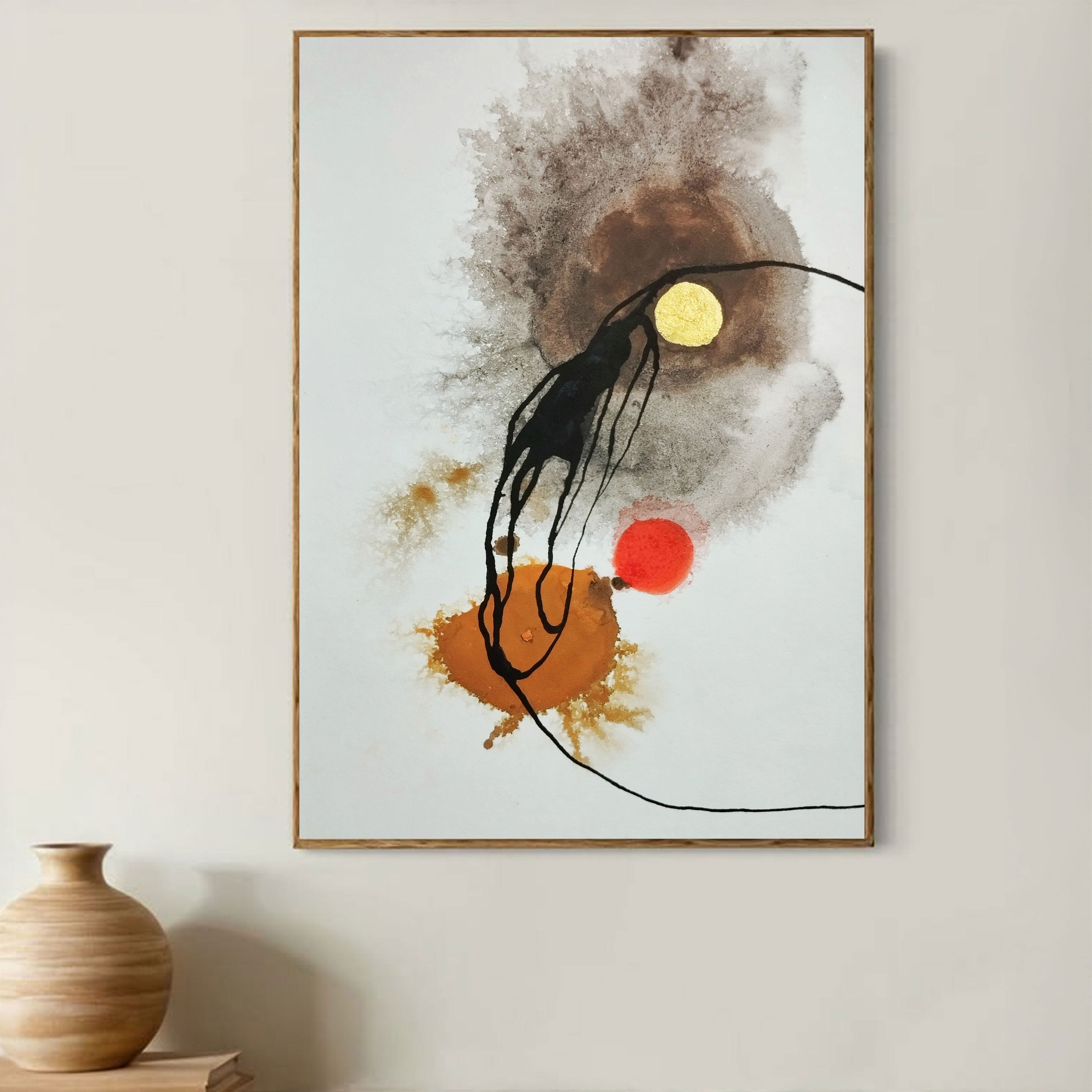 Gravity & Gold – Minimal Abstract Motion Art by Krutik.