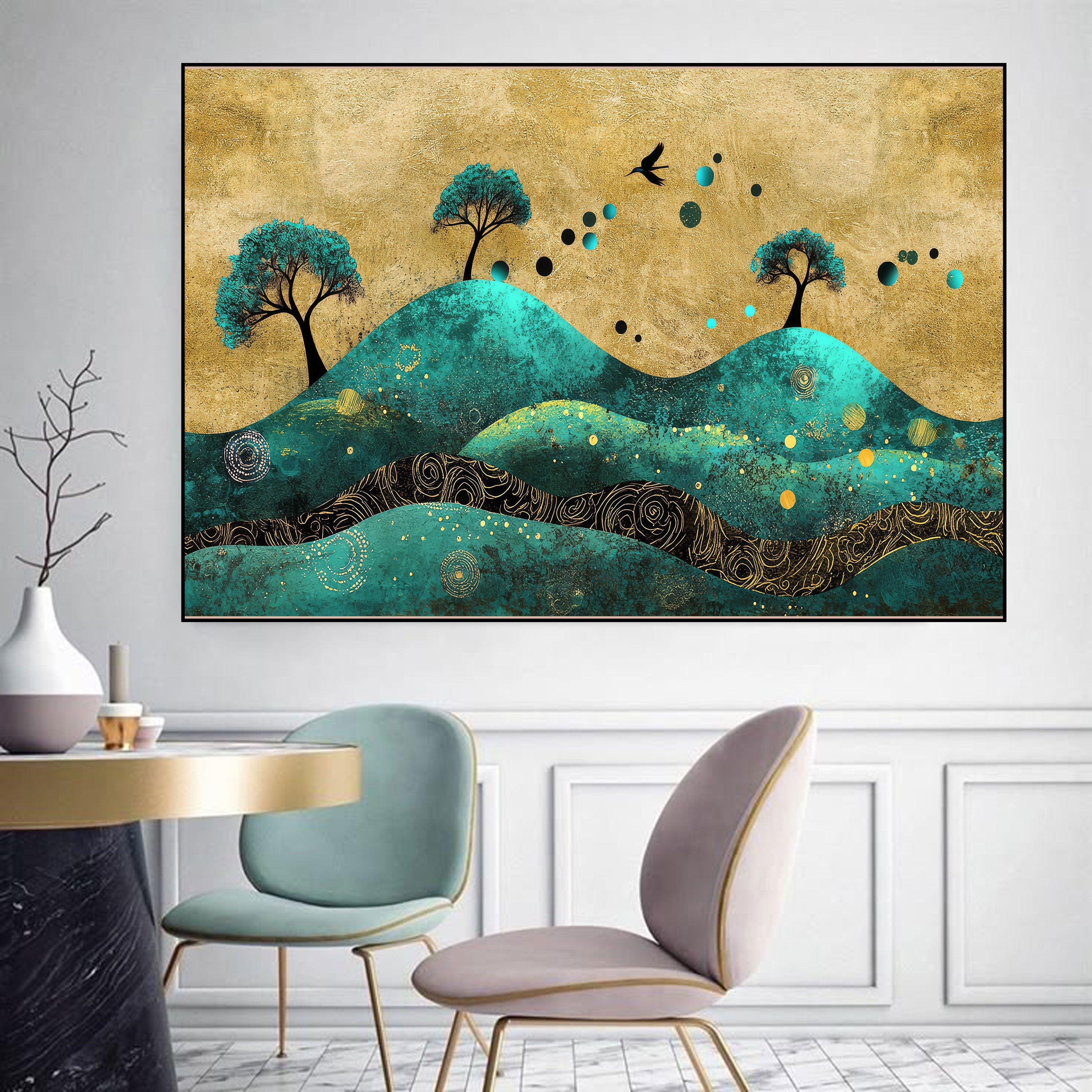 Mystic Hills – Abstract Nature Art Collection by Krutik.