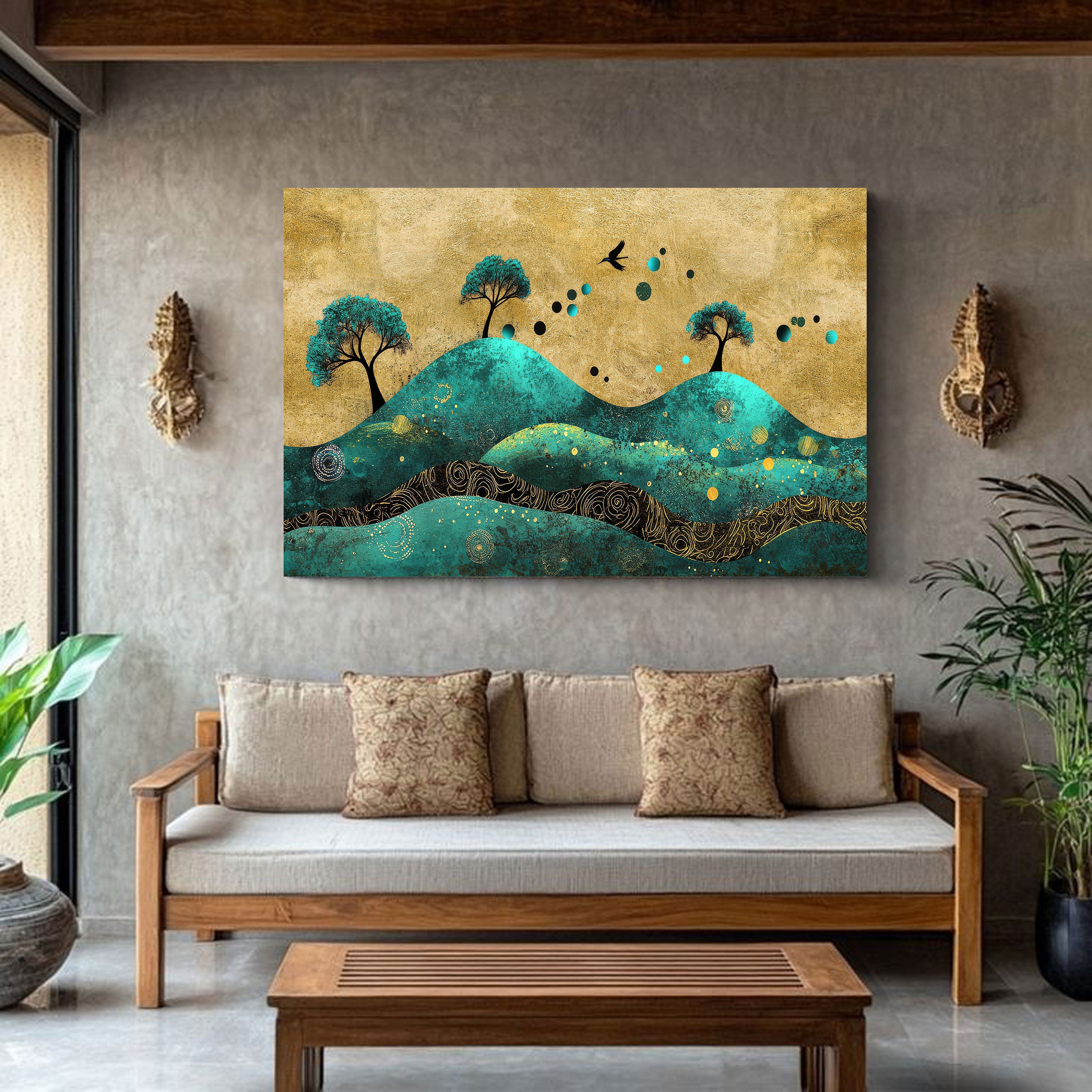 Mystic Hills – Abstract Nature Art Collection by Krutik.