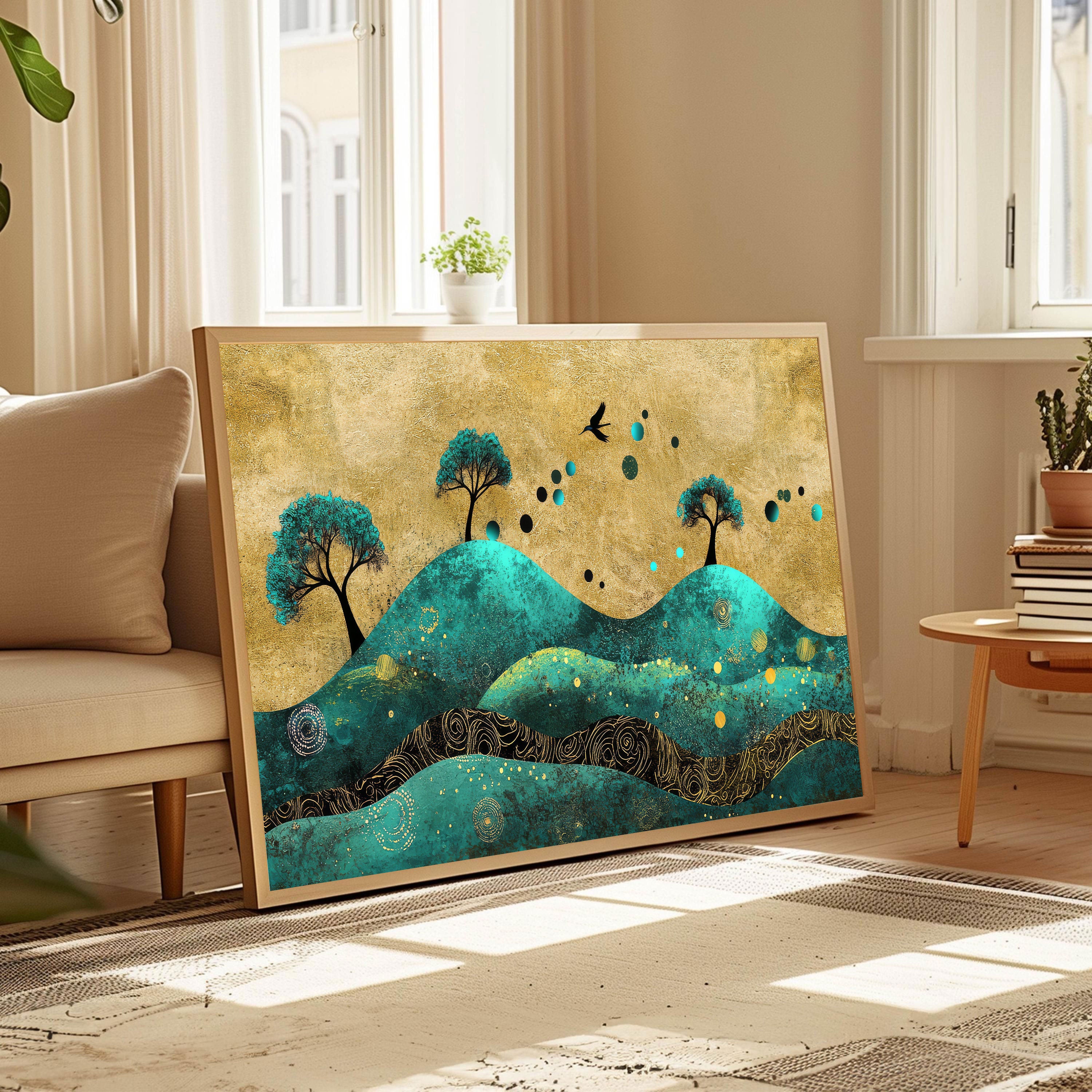 Mystic Hills – Abstract Nature Art Collection by Krutik.