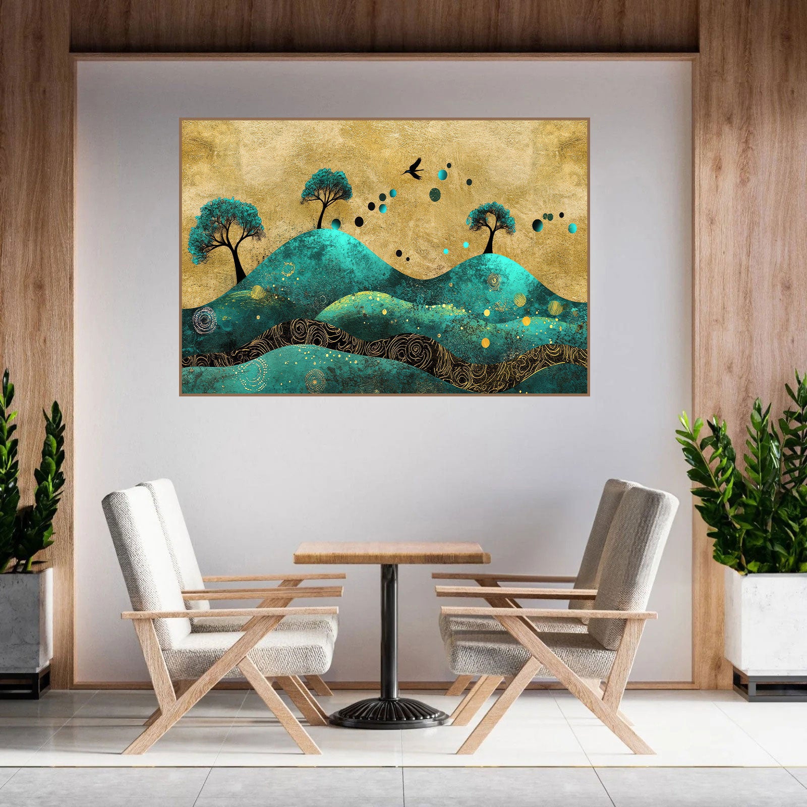 Mystic Hills – Abstract Nature Art Collection by Krutik.