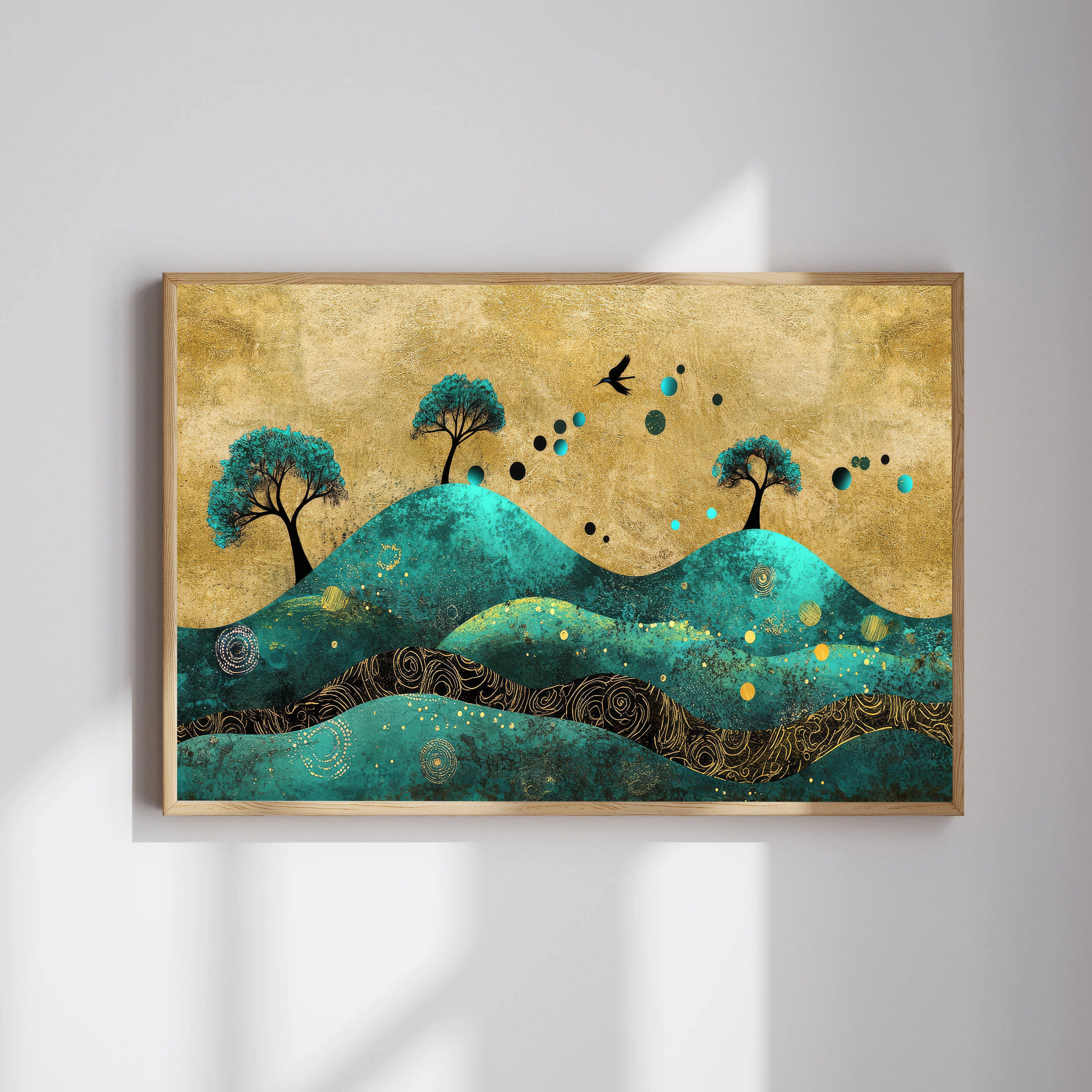 Mystic Hills – Abstract Nature Art Collection by Krutik.