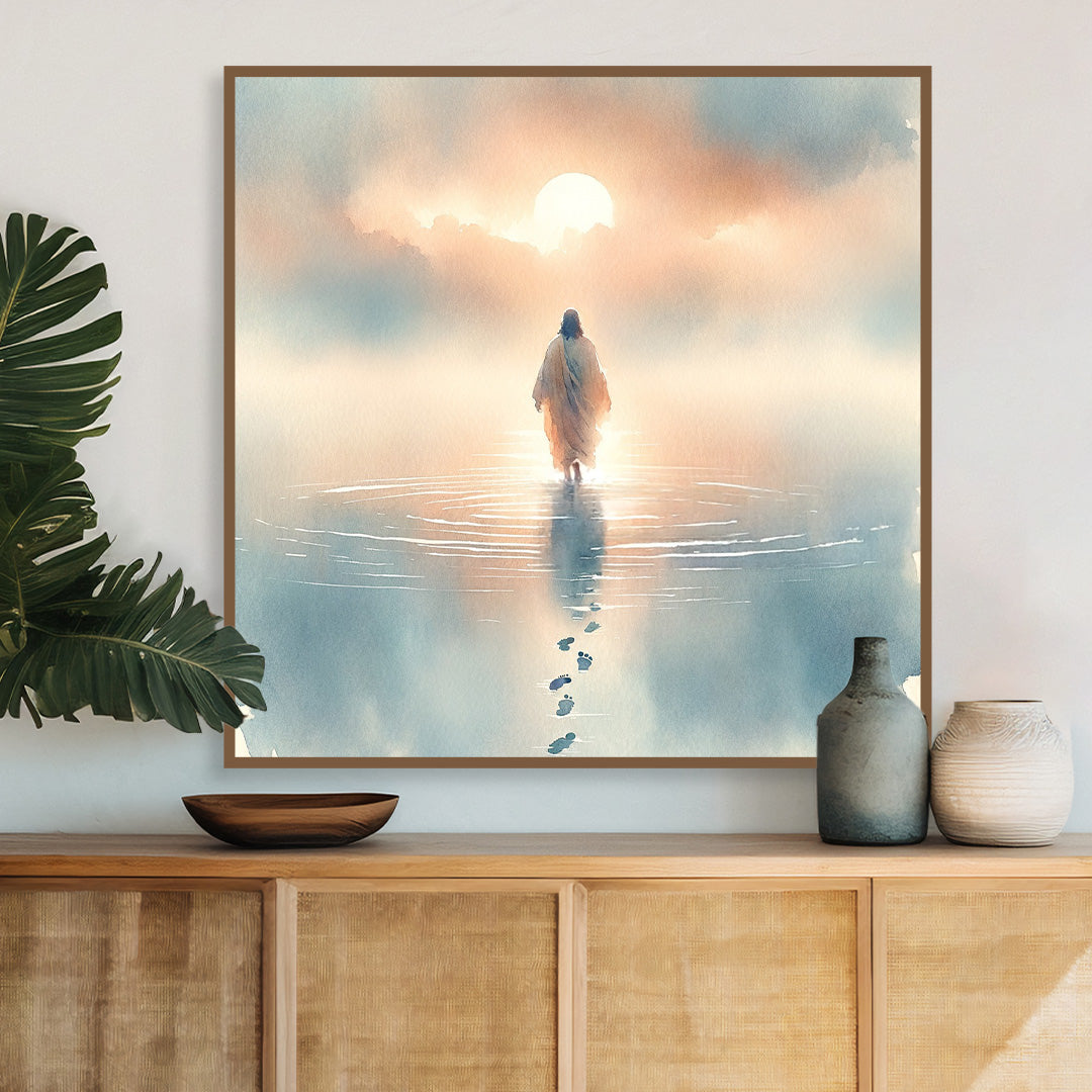 Walking on Water: Jesus at Dawn.