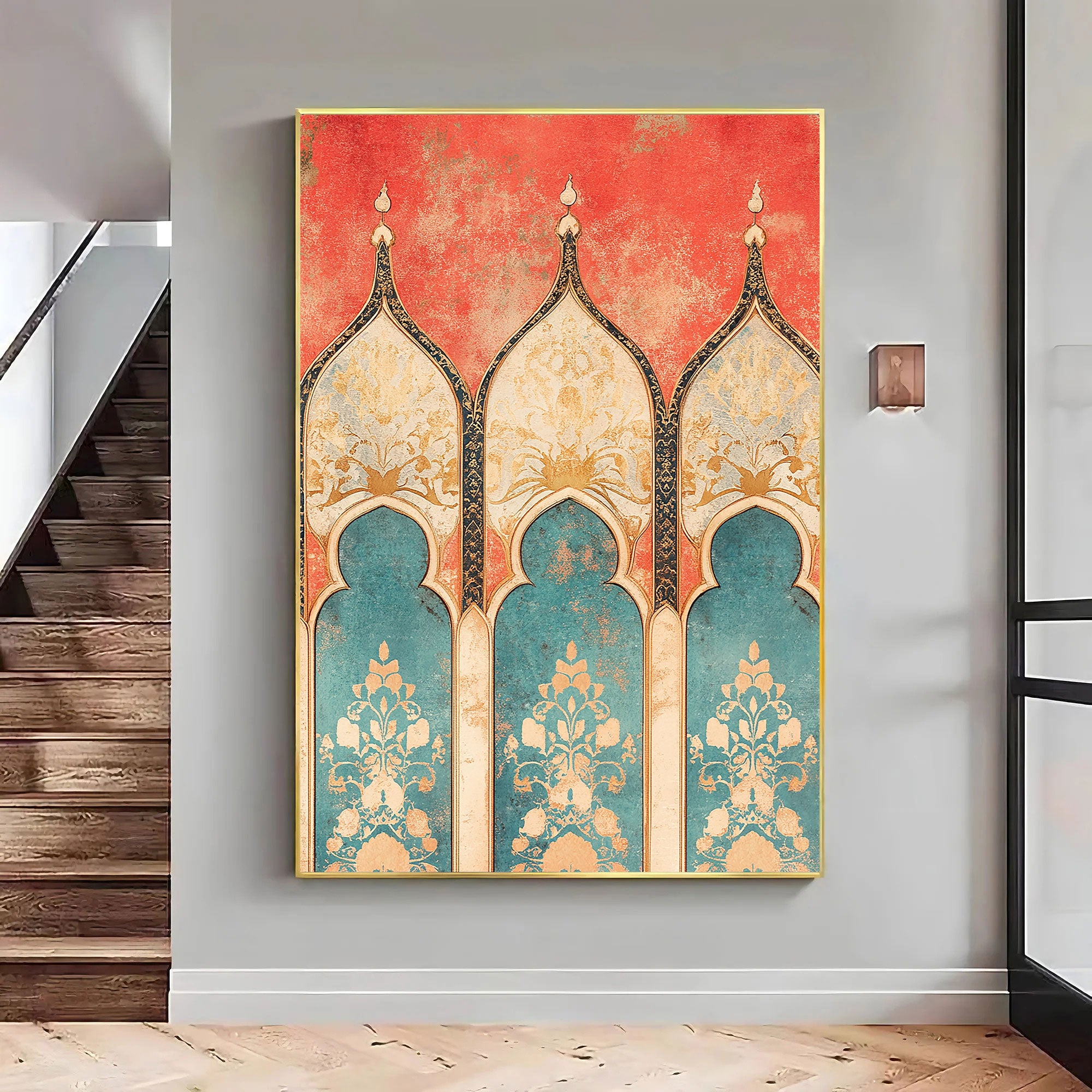 Mughal Arches & Moorish Echoes – Vintage Islamic Wall Art