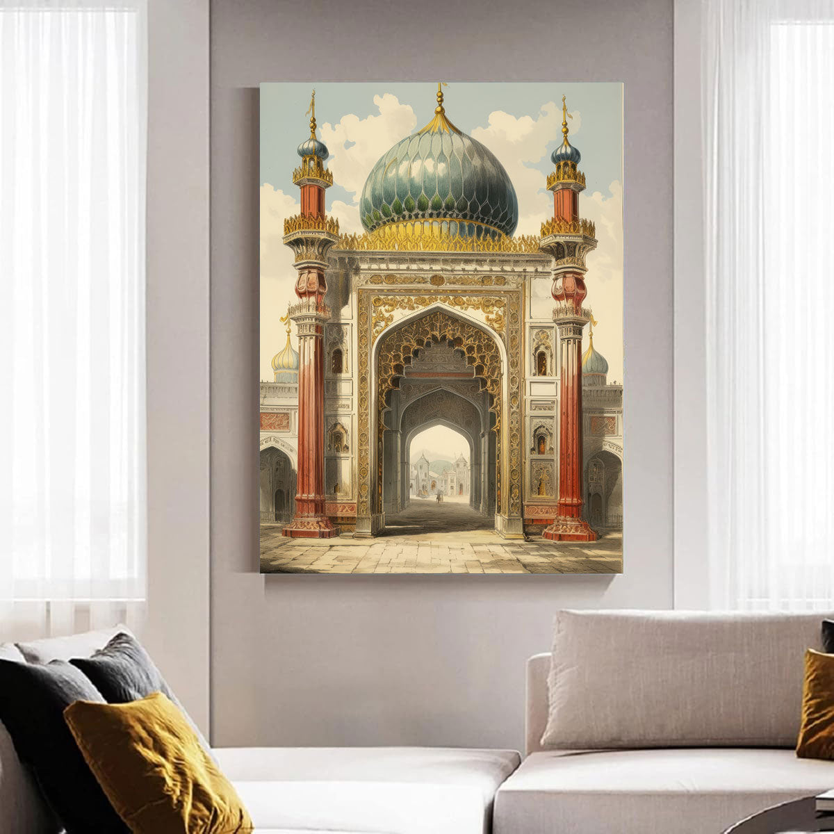 The Royal Passage – Islamic Heritage Gate & Dome Painting.