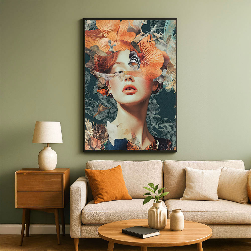 Floral Reverie – A Feminine Art Masterpiece by Krutik