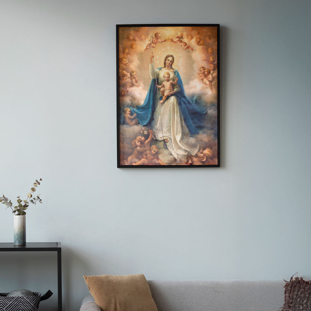 Queen of Heaven – Madonna and Child Surrounded by Angels.