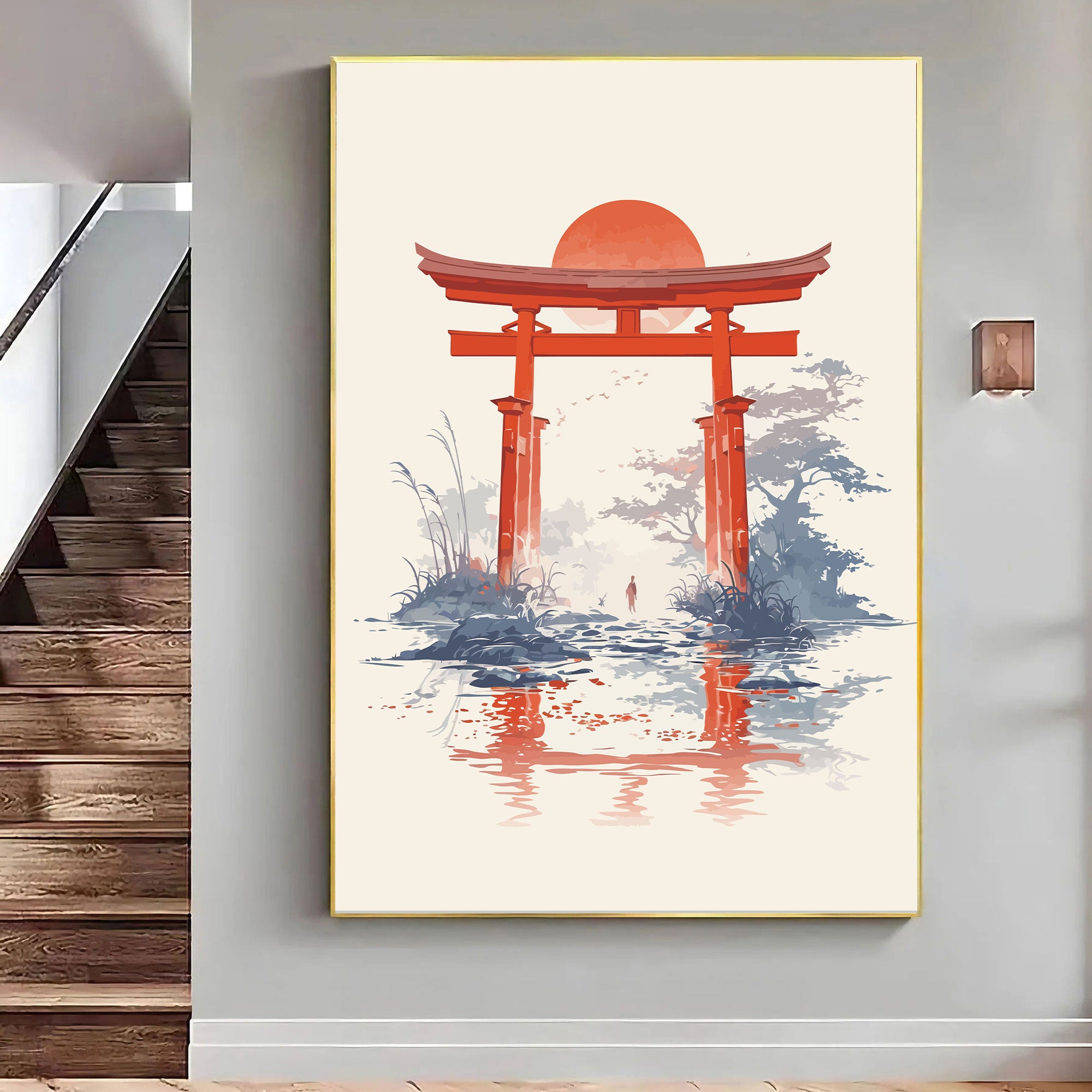 Torii no Michi – Sacred Gateway Japanese Spiritual Wall Art.