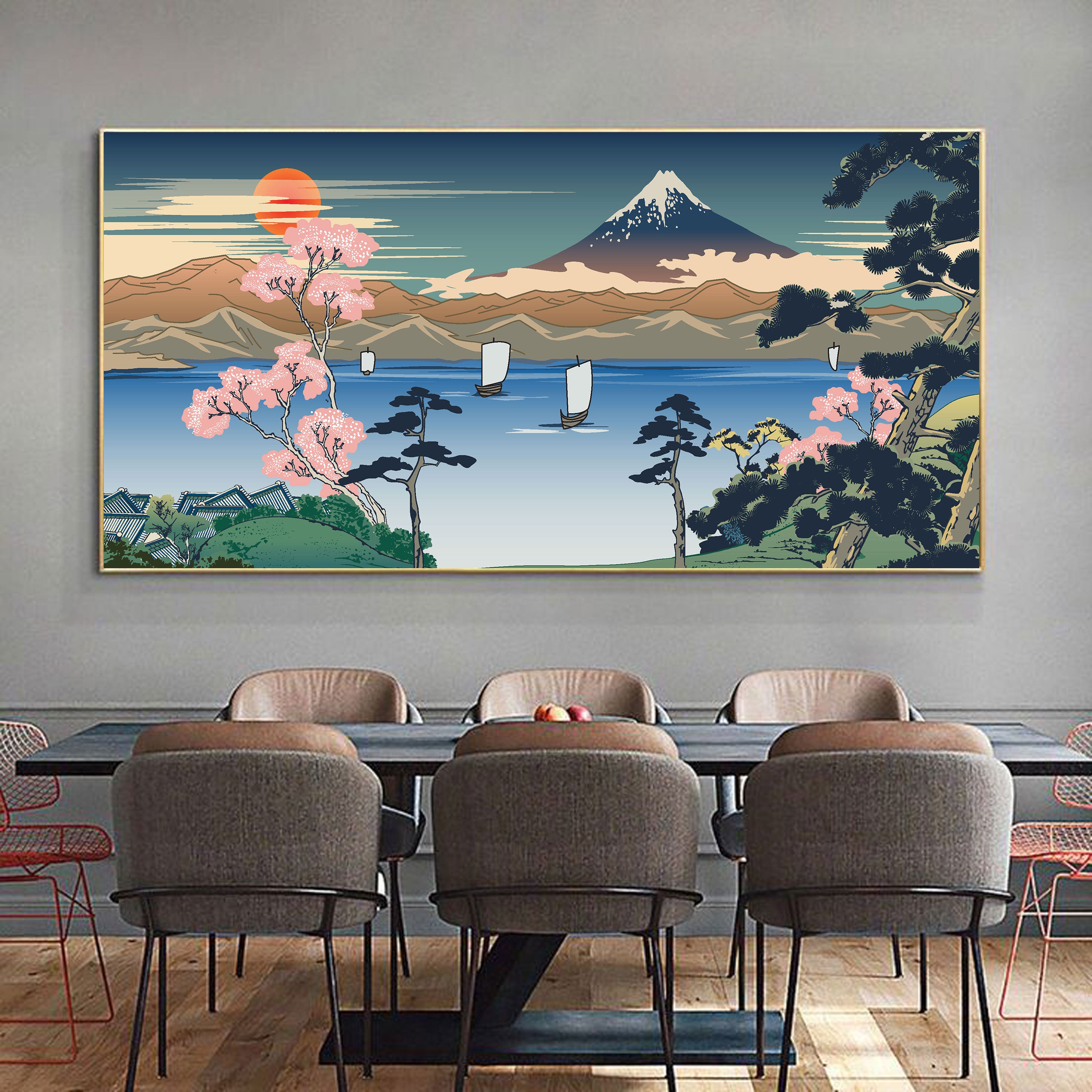 Sakura no Michi – Japanese Scenic Landscape with Mount Fuji & Cherry Blossoms.