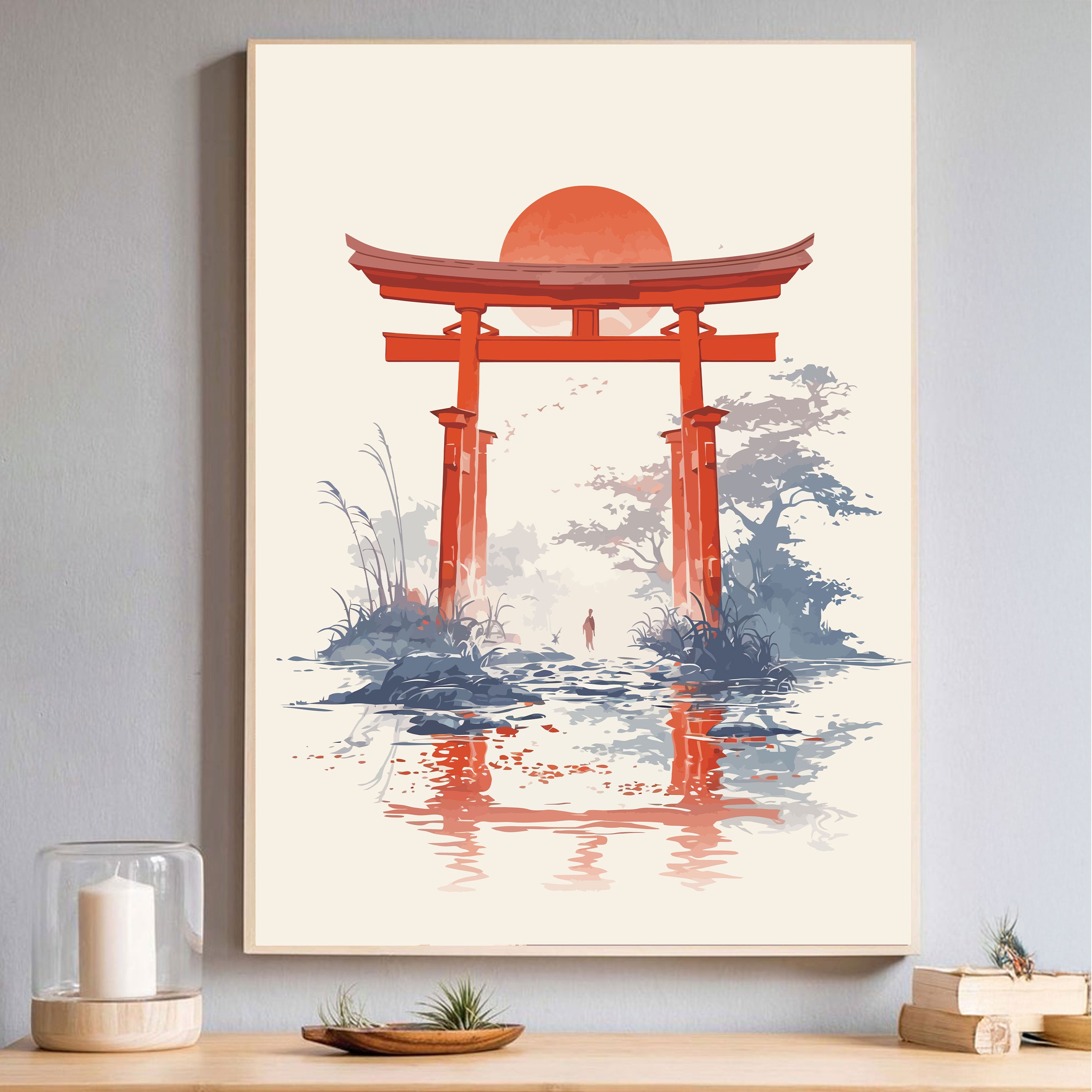Torii no Michi – Sacred Gateway Japanese Spiritual Wall Art.