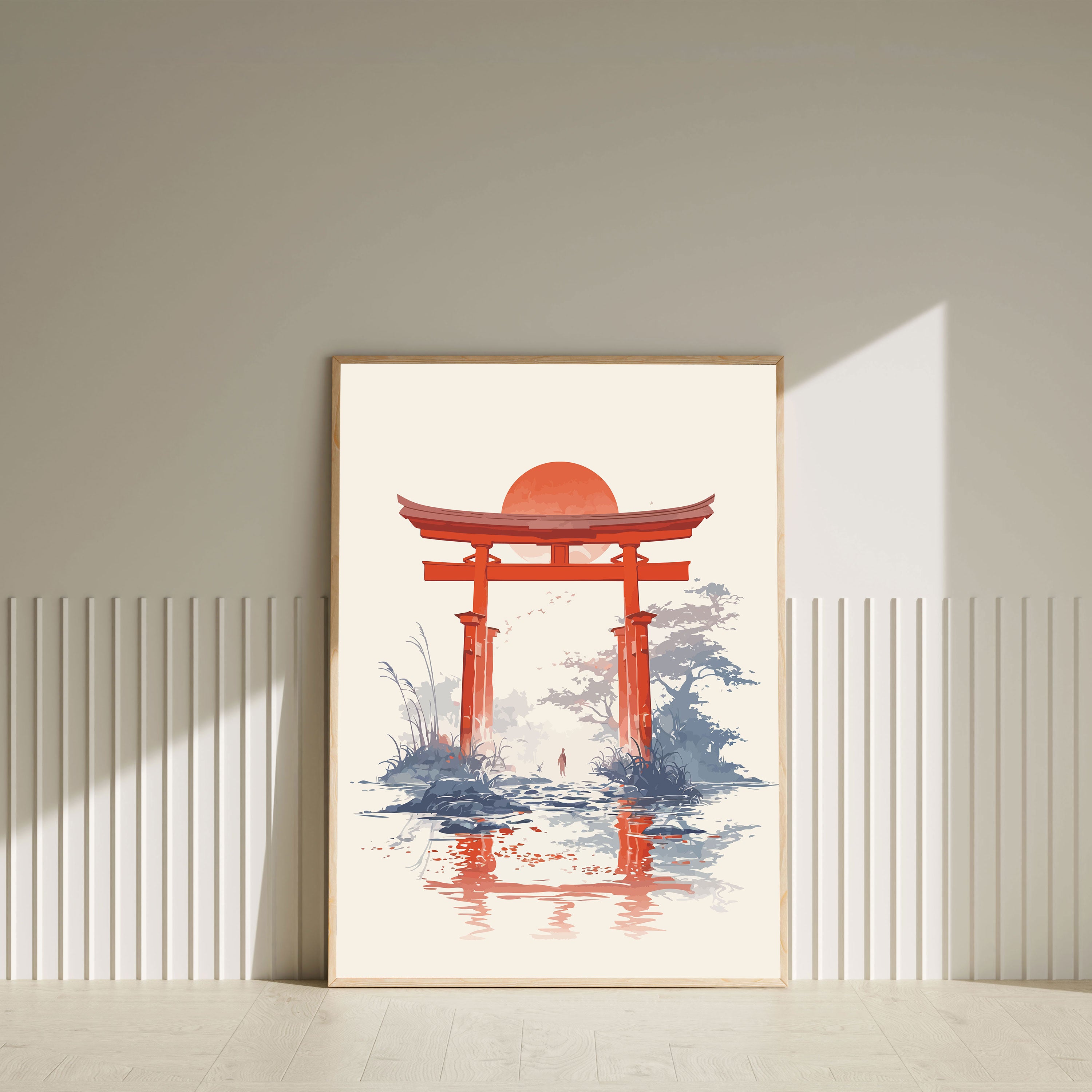 Torii no Michi – Sacred Gateway Japanese Spiritual Wall Art.