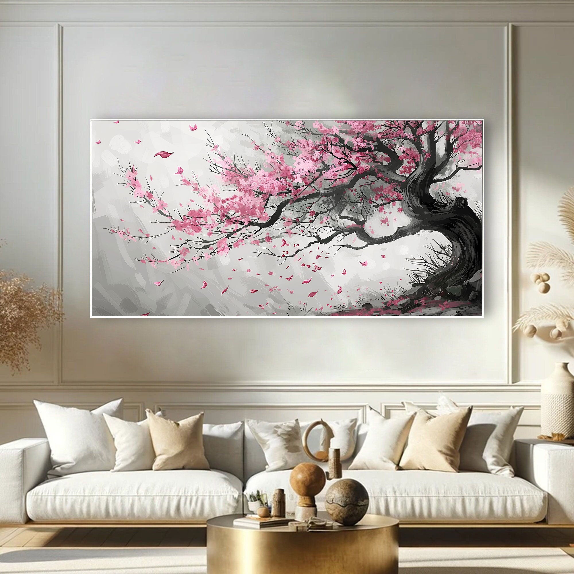 Haru no Kaze – Japanese Cherry Blossom Tree Wall Art.
