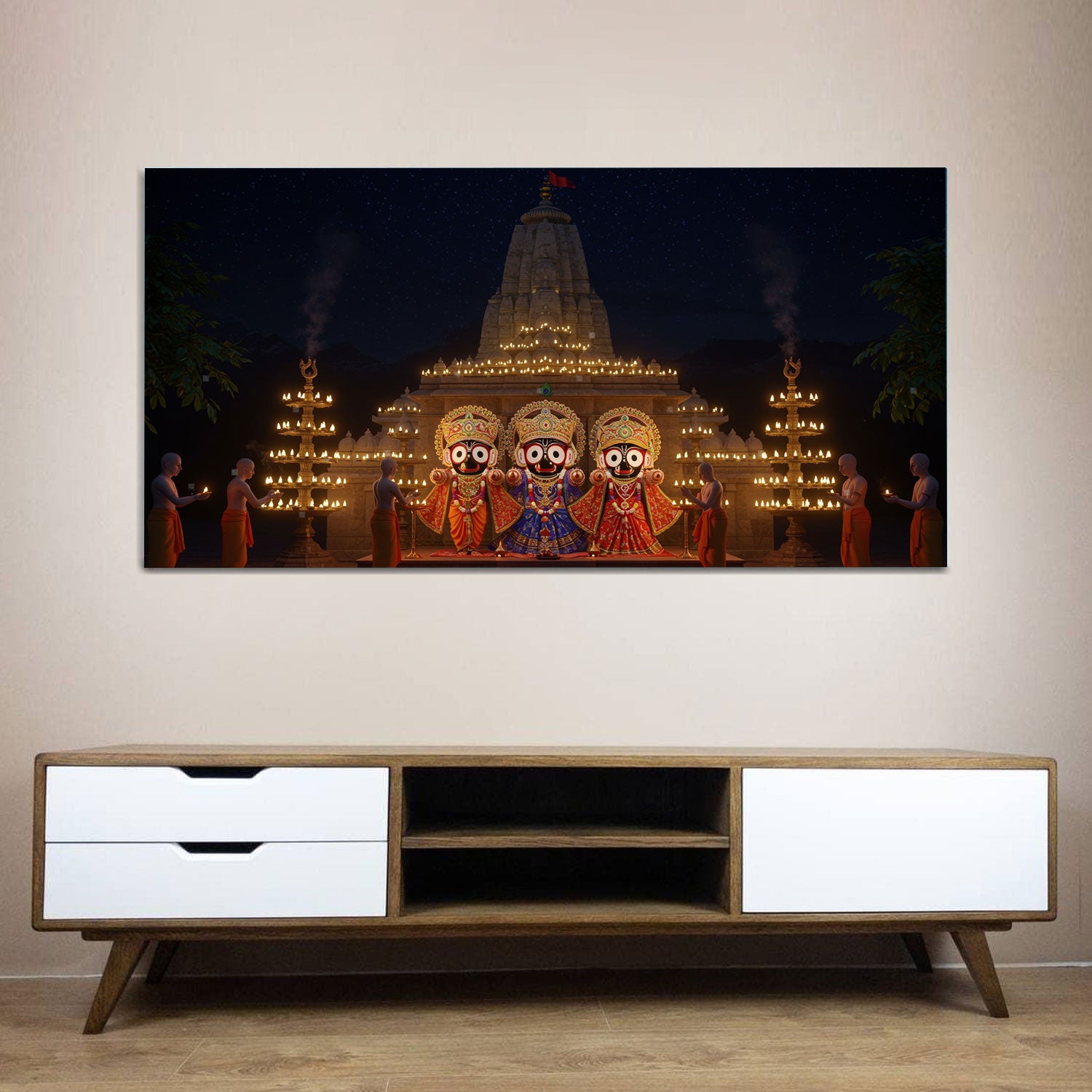 Jagannath Rath Yatra Wall Painting.