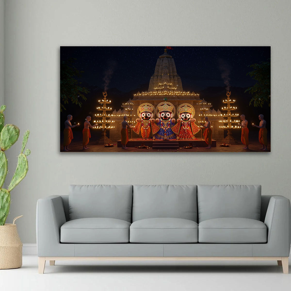 Jagannath Rath Yatra Wall Painting.