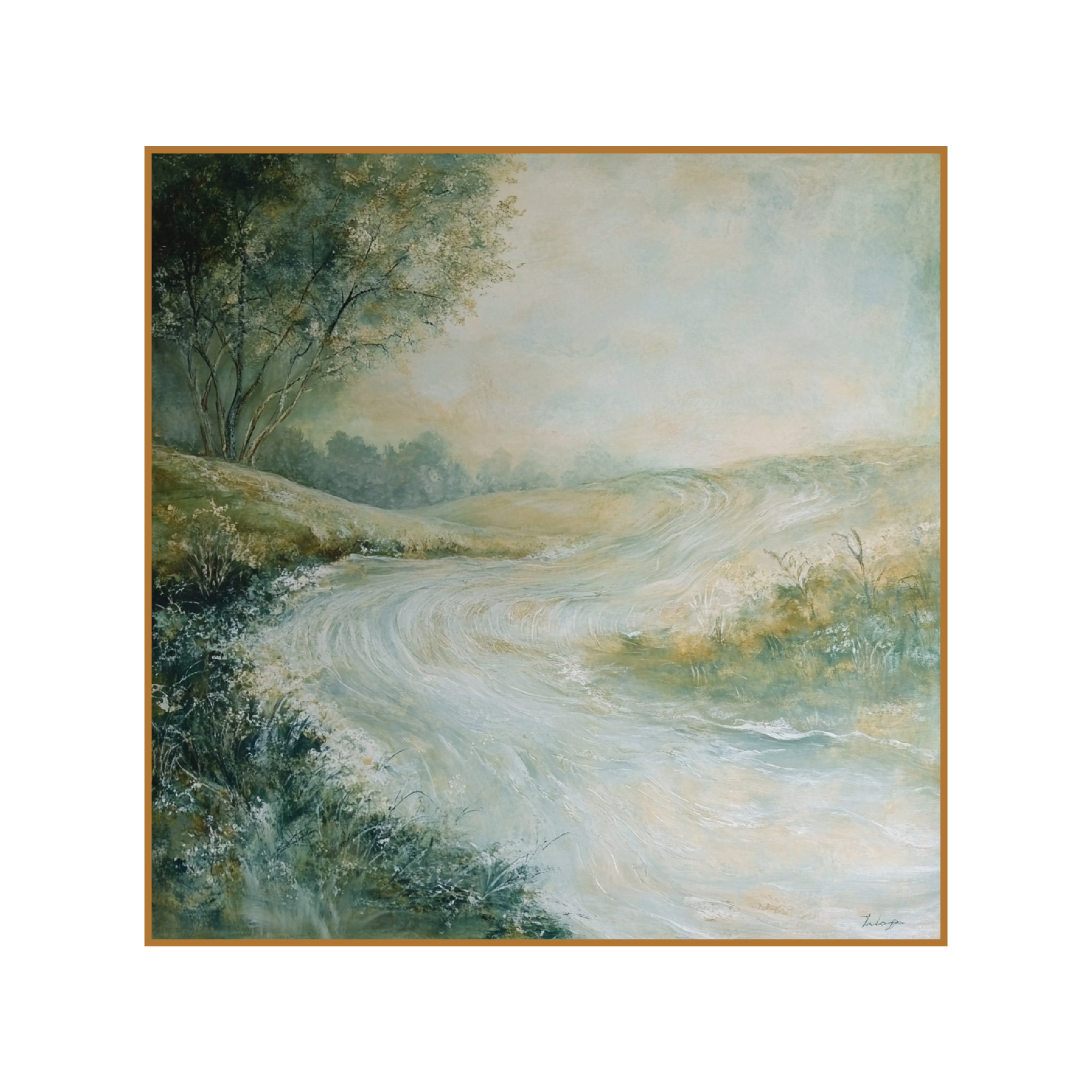 Ethereal Meadow: Dreamy Landscape Journey by Krutik.