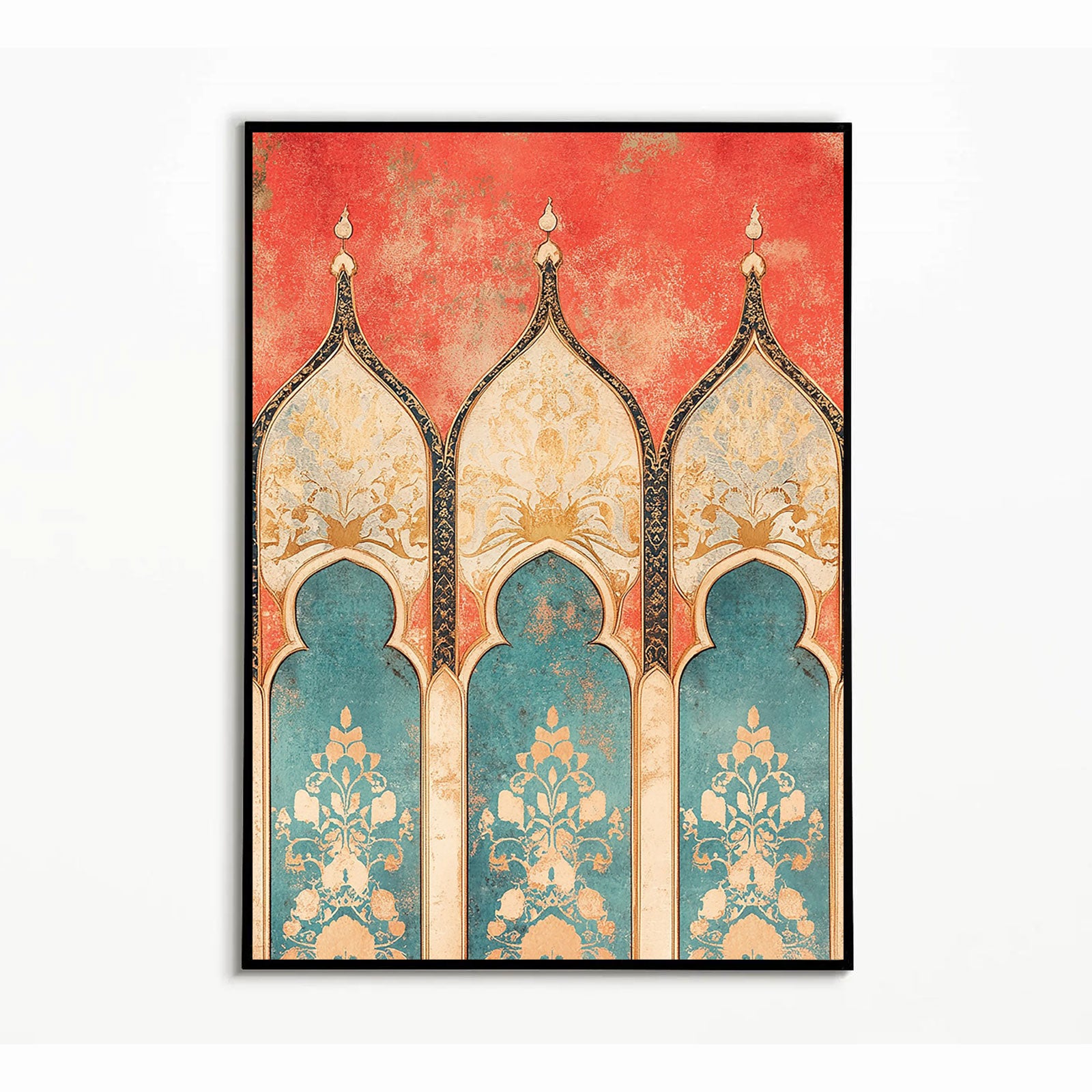 Mughal Arches & Moorish Echoes – Vintage Islamic Wall Art