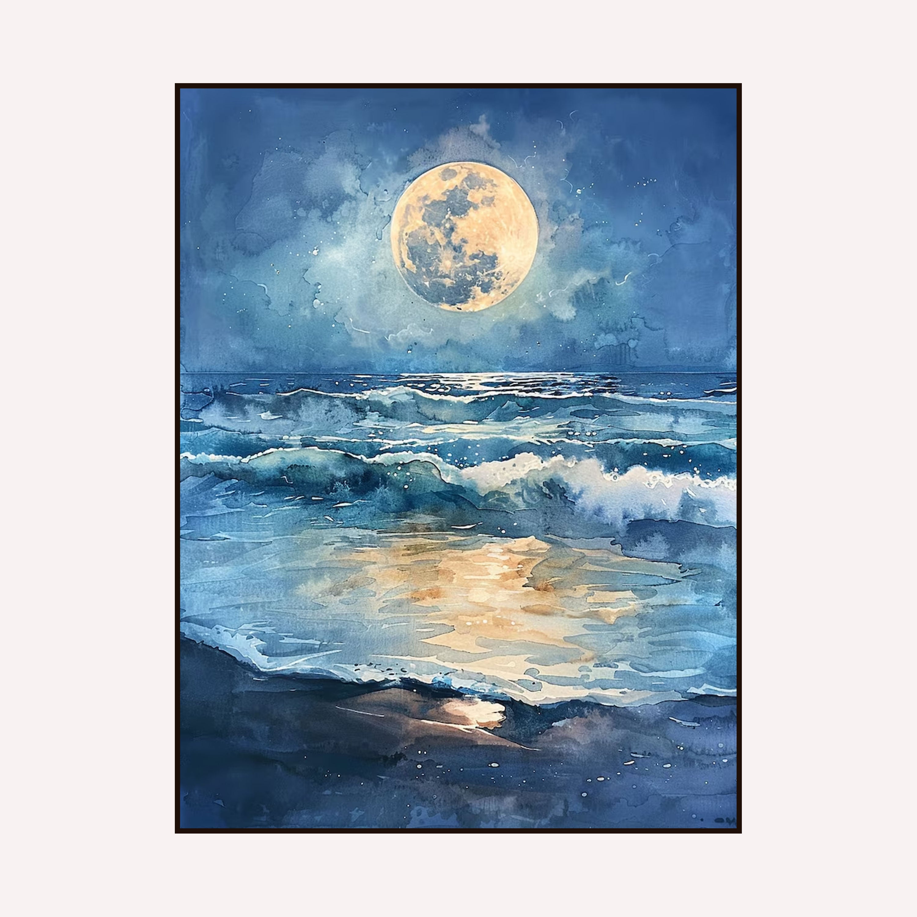 Lunar Tide: Celestial Reflections.