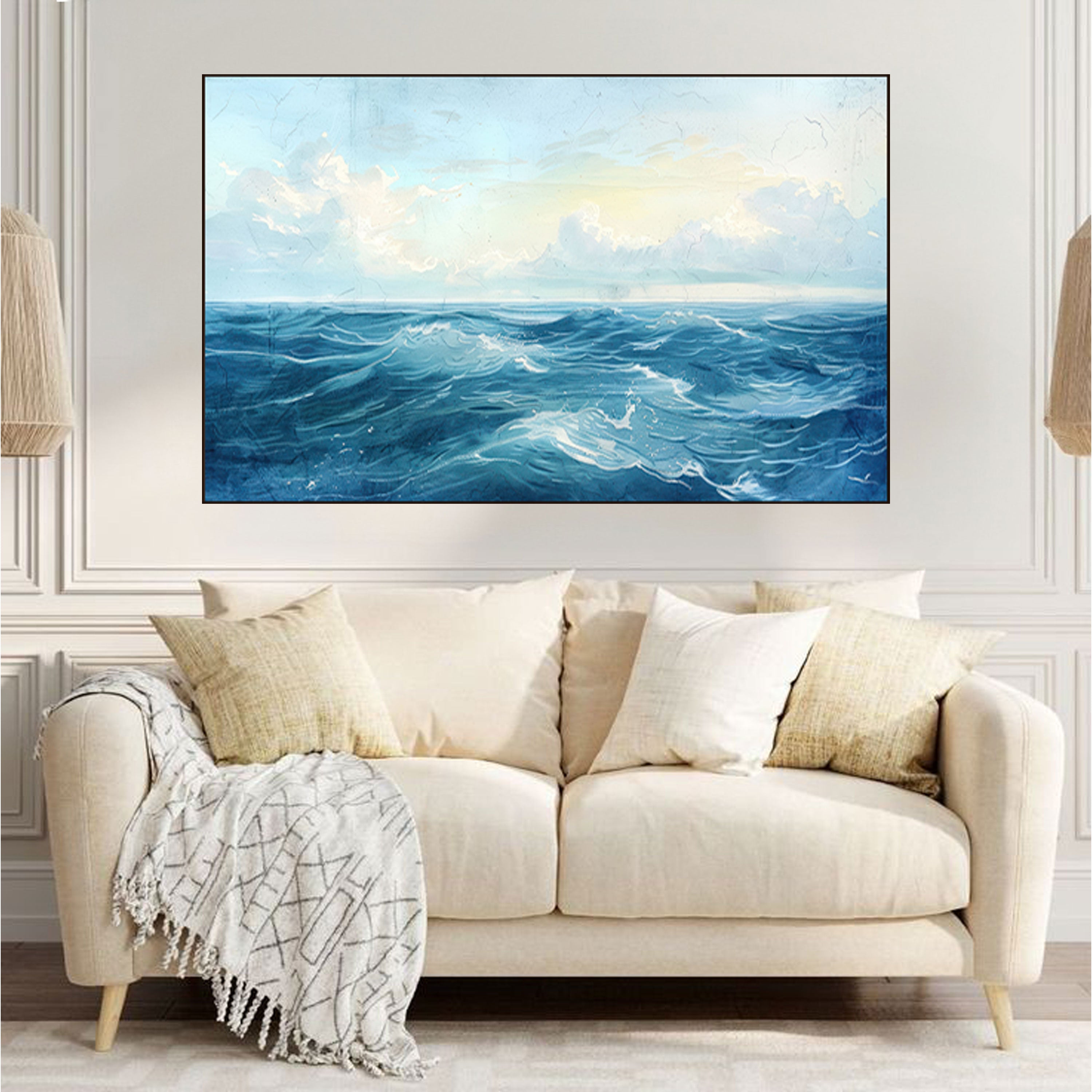 Ocean Reverie: Serenity's Embrace.