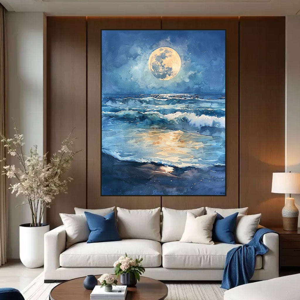 Lunar Tide: Celestial Reflections.