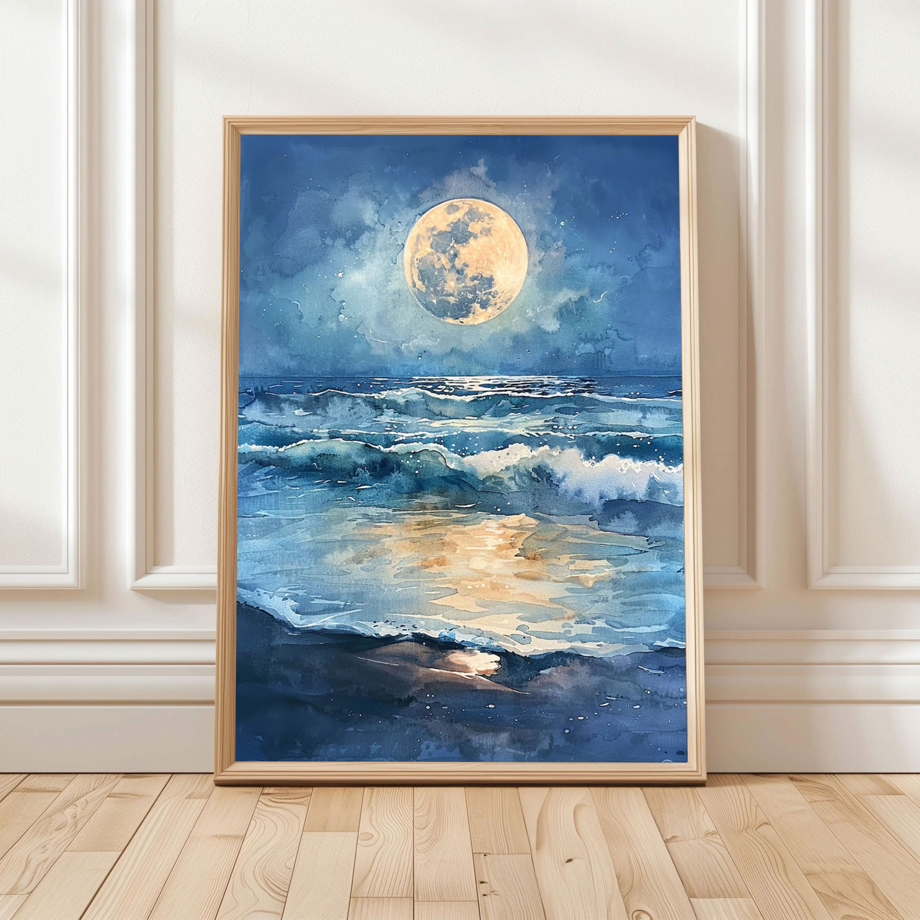 Lunar Tide: Celestial Reflections.