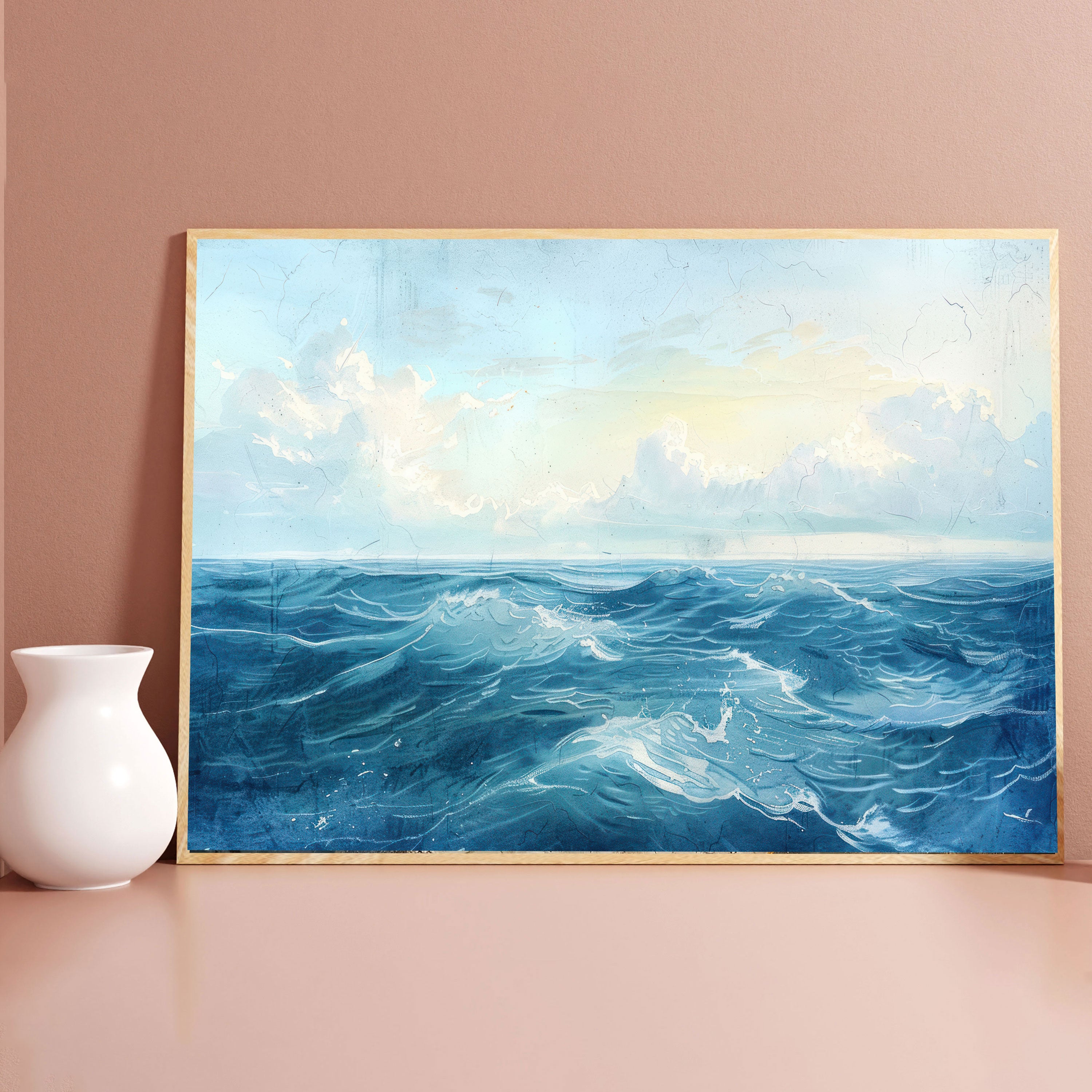Ocean Reverie: Serenity's Embrace.