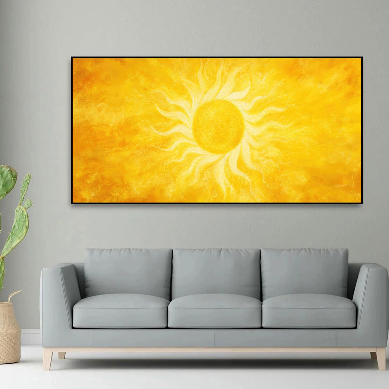 Soul of the Sun – Radiant Abstract Solar Energy Art by Krutik.