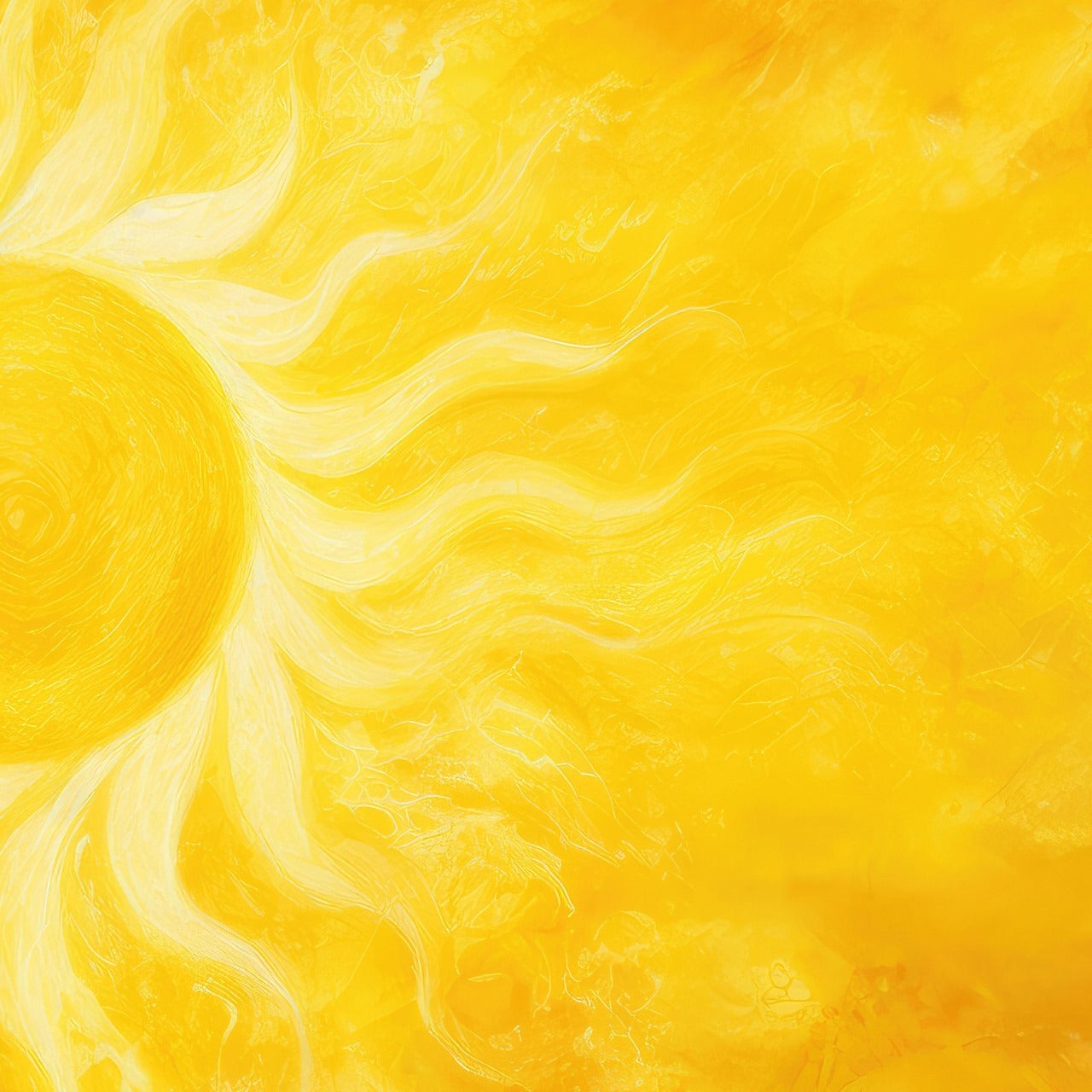 Soul of the Sun – Radiant Abstract Solar Energy Art by Krutik.